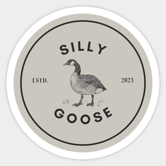 SILLY GOOSE Sticker by Serial Chiller 